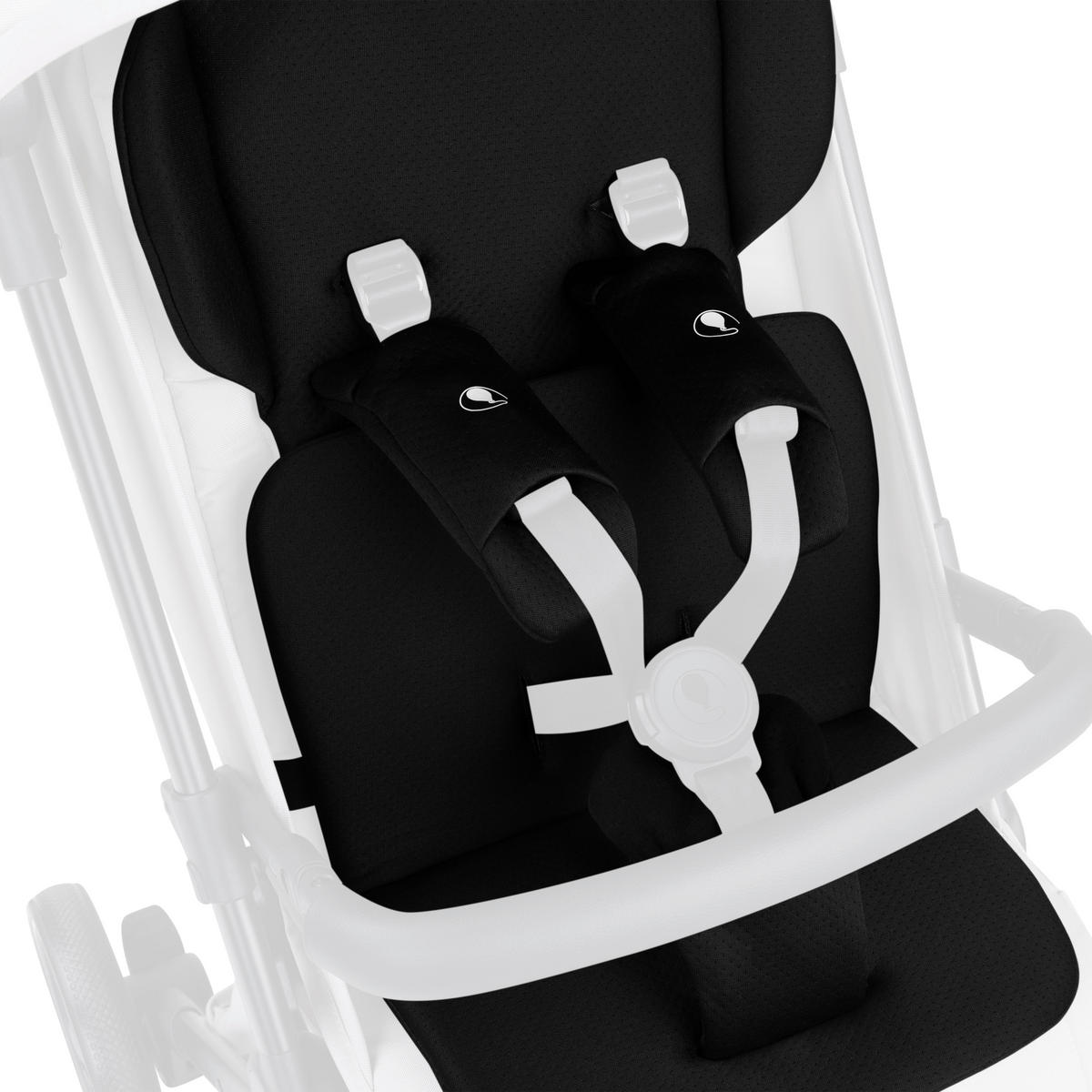 KINDERWAGENEINLAGE 2025  - Schwarz, Basics (31,5/27/6,5cm) - ABC Design