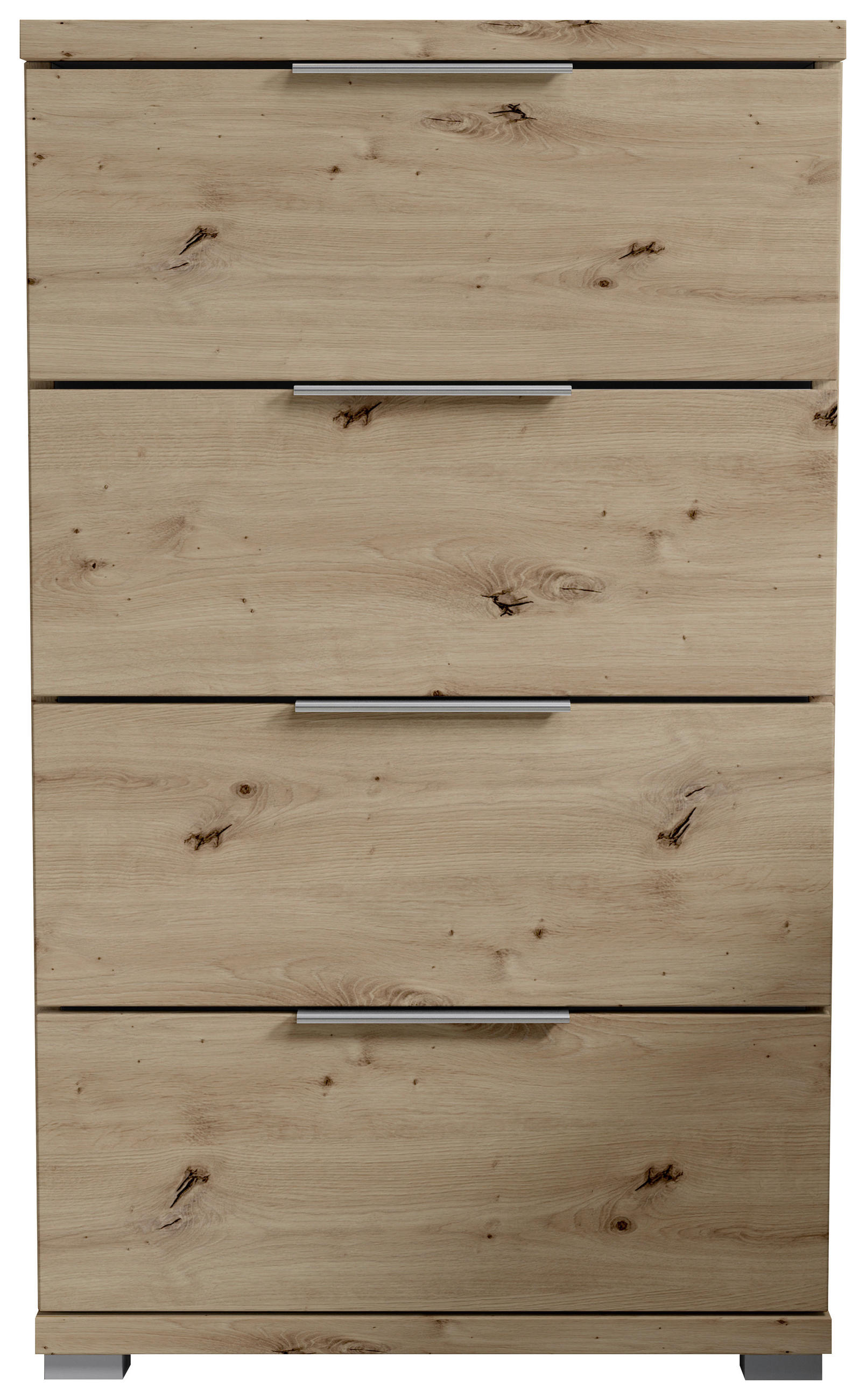NACHTSCHRANK 46/79/42 cm  - Alufarben/Eiche Artisan, KONVENTIONELL, Holzwerkstoff/Kunststoff (46/79/42cm) - Boxxx
