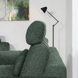 3-SITZER-SOFA  in Struktur Grün  - Schwarz/Grün, Design, Holz/Textil (196/85-104/95cm) - Novel