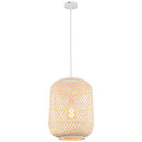 ZÁVĚSNÉ SVÍTIDLO, 28/120 cm  - bílá, Moderní, dřevo (28/120cm) - Bessagi Home