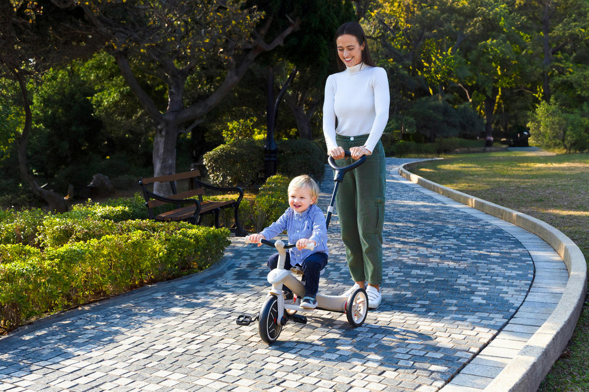 DREIRAD EXPLORER TRIKE 4in1 ECO  - Perlmutt, Basics, Kunststoff (95/47/97.5cm) - GLOBBER