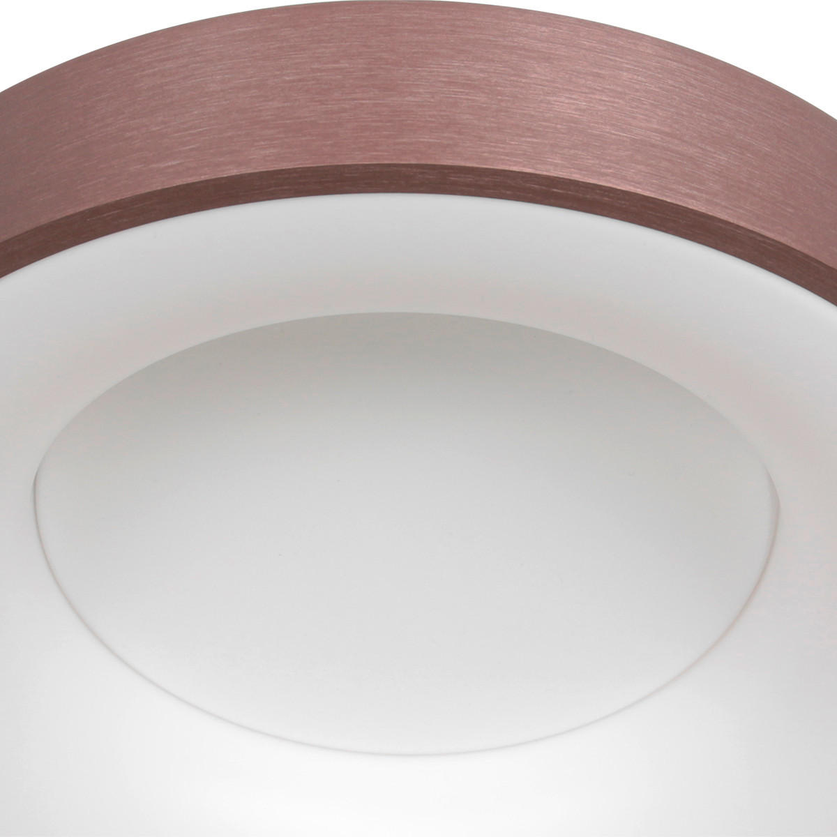 LED-DECKENLEUCHTE Ringlede 48/9 cm   - Bronzefarben, Basics, Kunststoff/Metall (48/9cm)