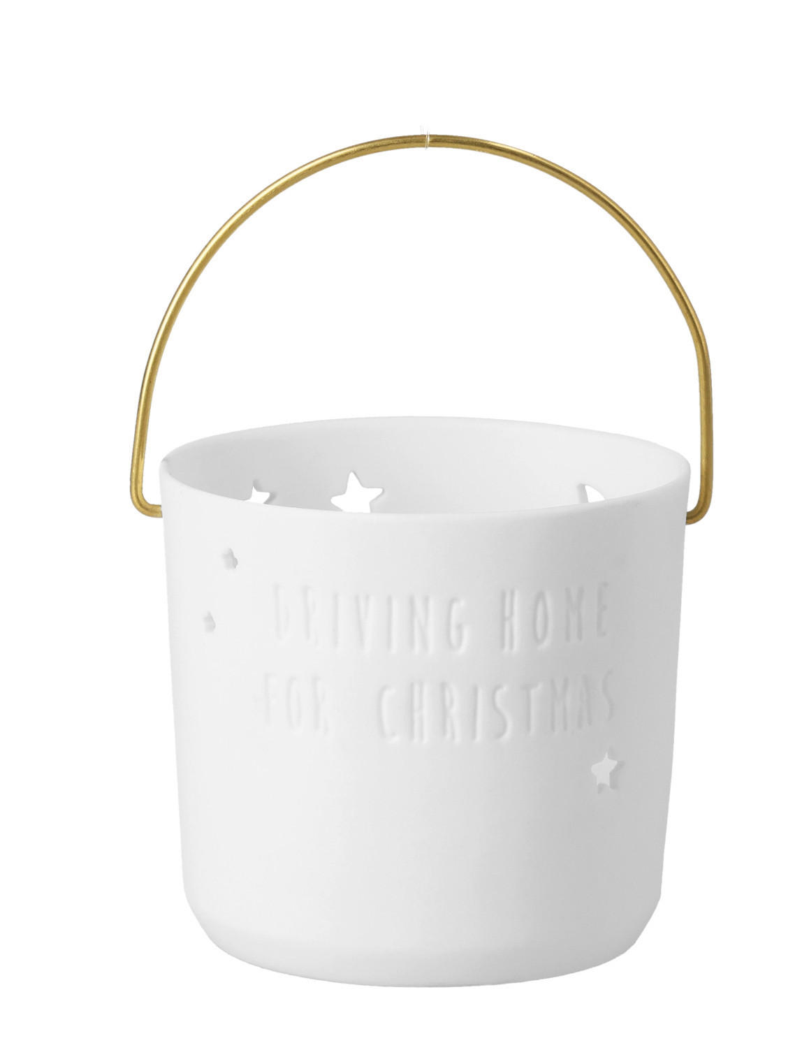 LATERNE - Weiss, Basics, Keramik (6/5,5cm)