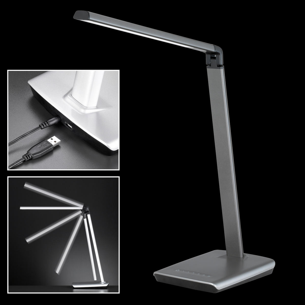 LED-TISCHLEUCHTE - Design, Kunststoff/Metall (20,5/16,5/43,0cm) - Fischer & Honsel