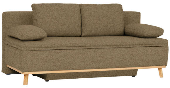 SCHLAFSOFA  in Webstoff Hellgrün  - Naturfarben/Hellgrün, KONVENTIONELL, Holz/Textil (203/95/96cm) - Venda