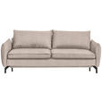 SCHLAFSOFA in Beige  - Beige/Schwarz, Design, Textil/Metall (224/89/105cm) - Novel