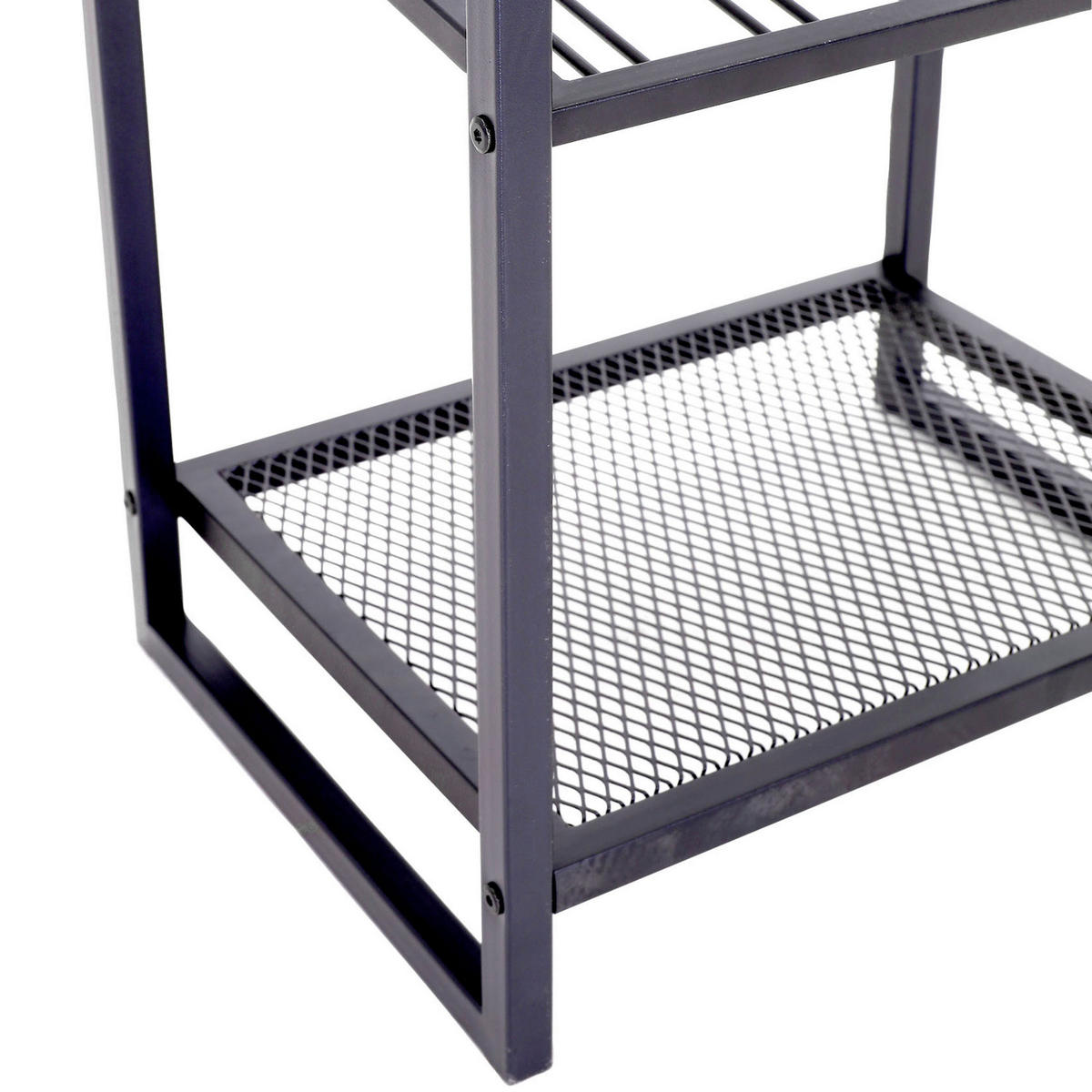 WEINREGAL  - Anthrazit/Schwarz, Trend, Metall (47/180/35cm) - Livetastic
