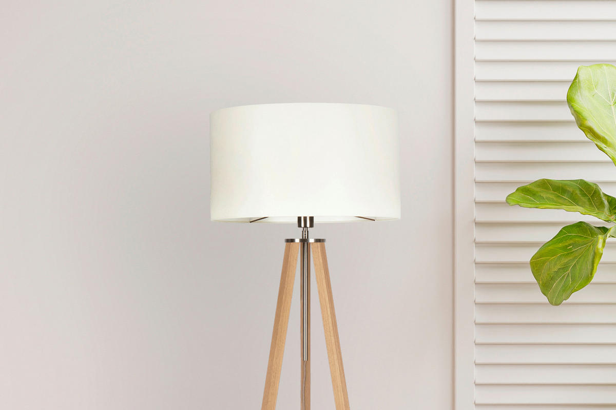 STEHLEUCHTE  50/150/50 cm   - Eiche Bianco/Eichefarben, MODERN, Naturmaterialien/Holz (50/150/50cm)