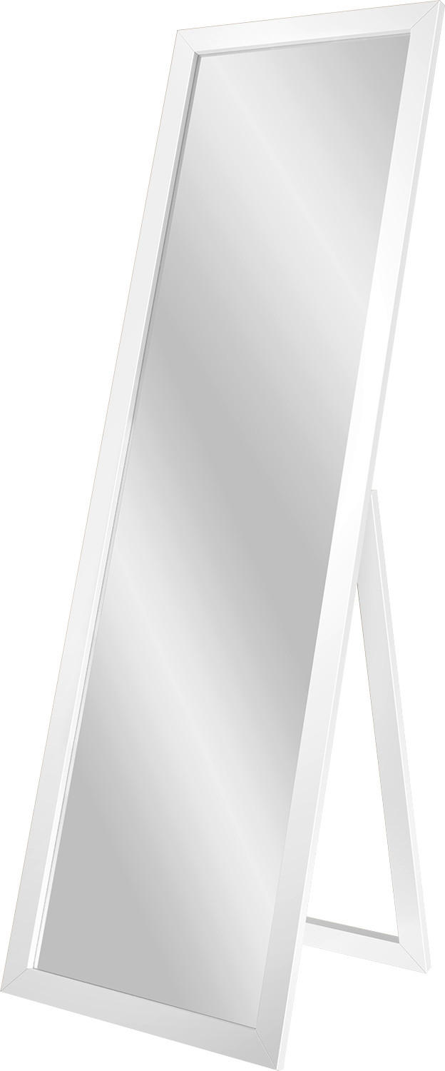 DEKOSPIEGEL  46/146 cm   in rechteckig  - Weiß, Basics, Glas/Holz (46/146cm)