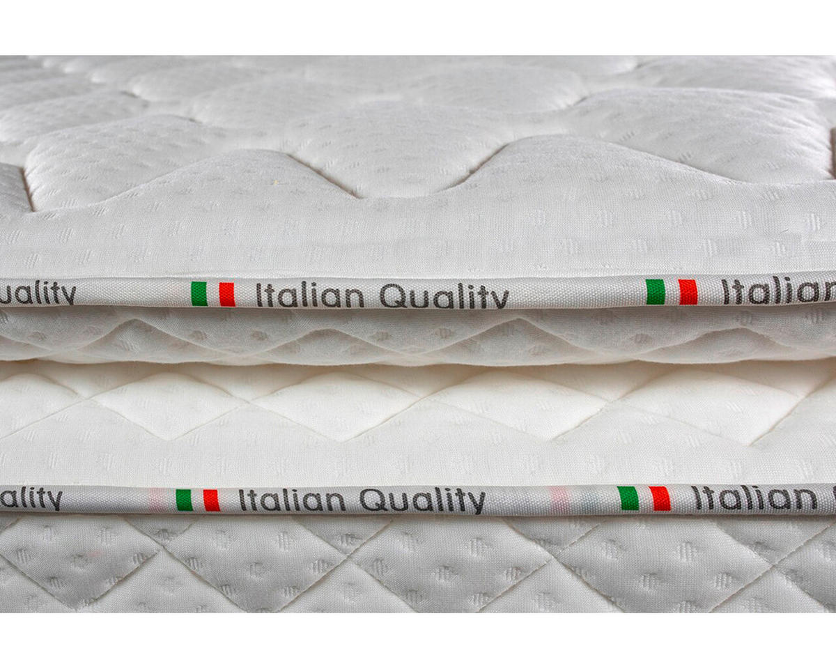 SALTEA CU ARCURI ÎMPACHETATE  - alb, Basics, textil (160/200cm)