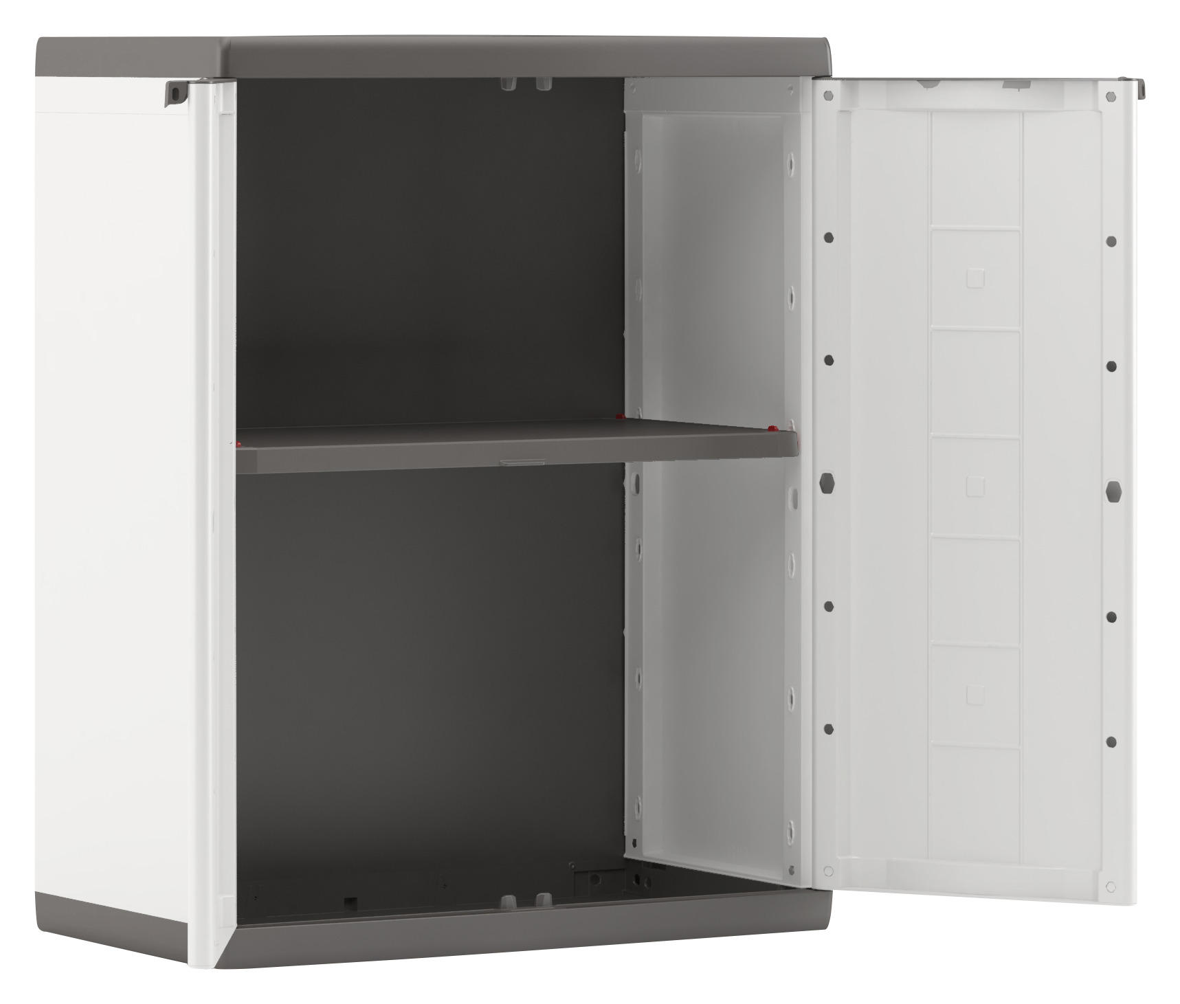 Kunststoffschrank - Anthrazit/Hellgrau, KONVENTIONELL, Kunststoff (68/85/39cm) - P & B
