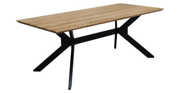 ESSTISCH Eichefarben rechteckig  in verschiedenen Größen erhältlich  - Eichefarben/Schwarz, Design, Holz (160/90/76cm) - Carryhome