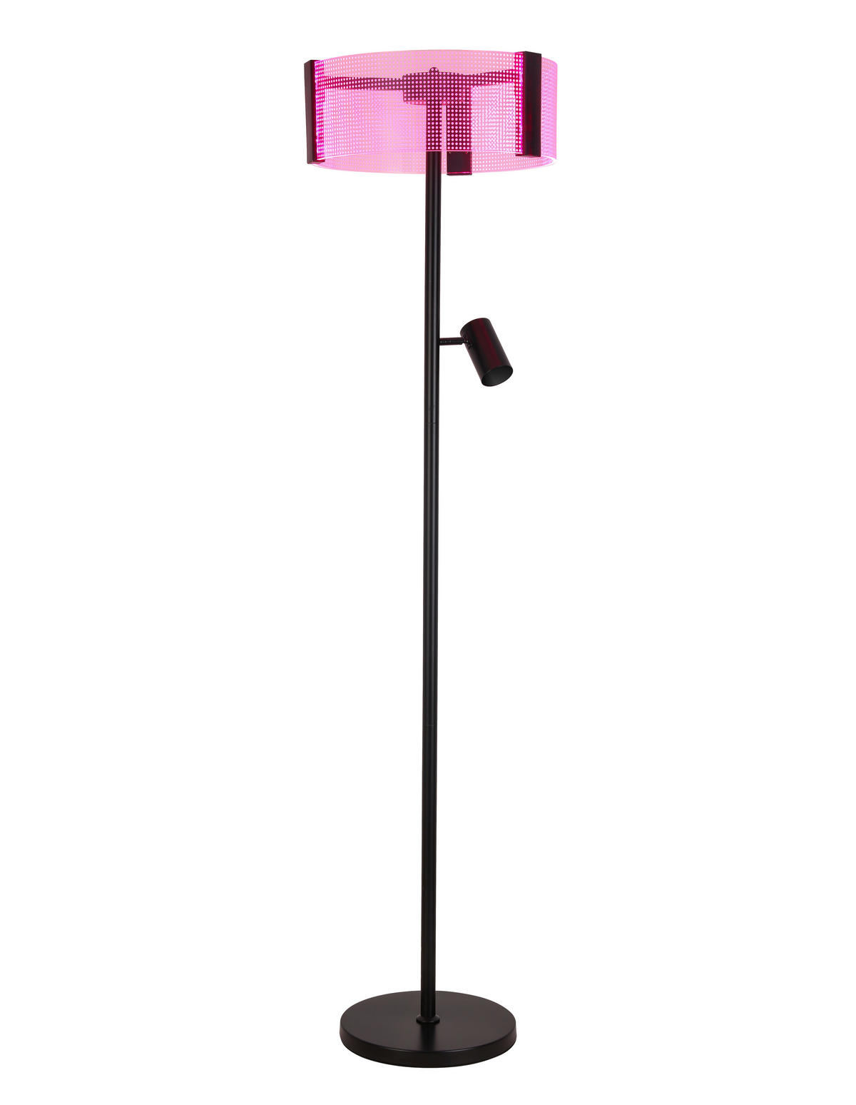 LED-STEHLEUCHTE 40/159 cm   - Transparent/Schwarz, Design, Kunststoff/Metall (40/159cm) - Novel