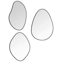 SPIEGELSET 28/22/0,4 cm    in  - Schwarz, MODERN, Glas/Metall (28/22/0,4cm)