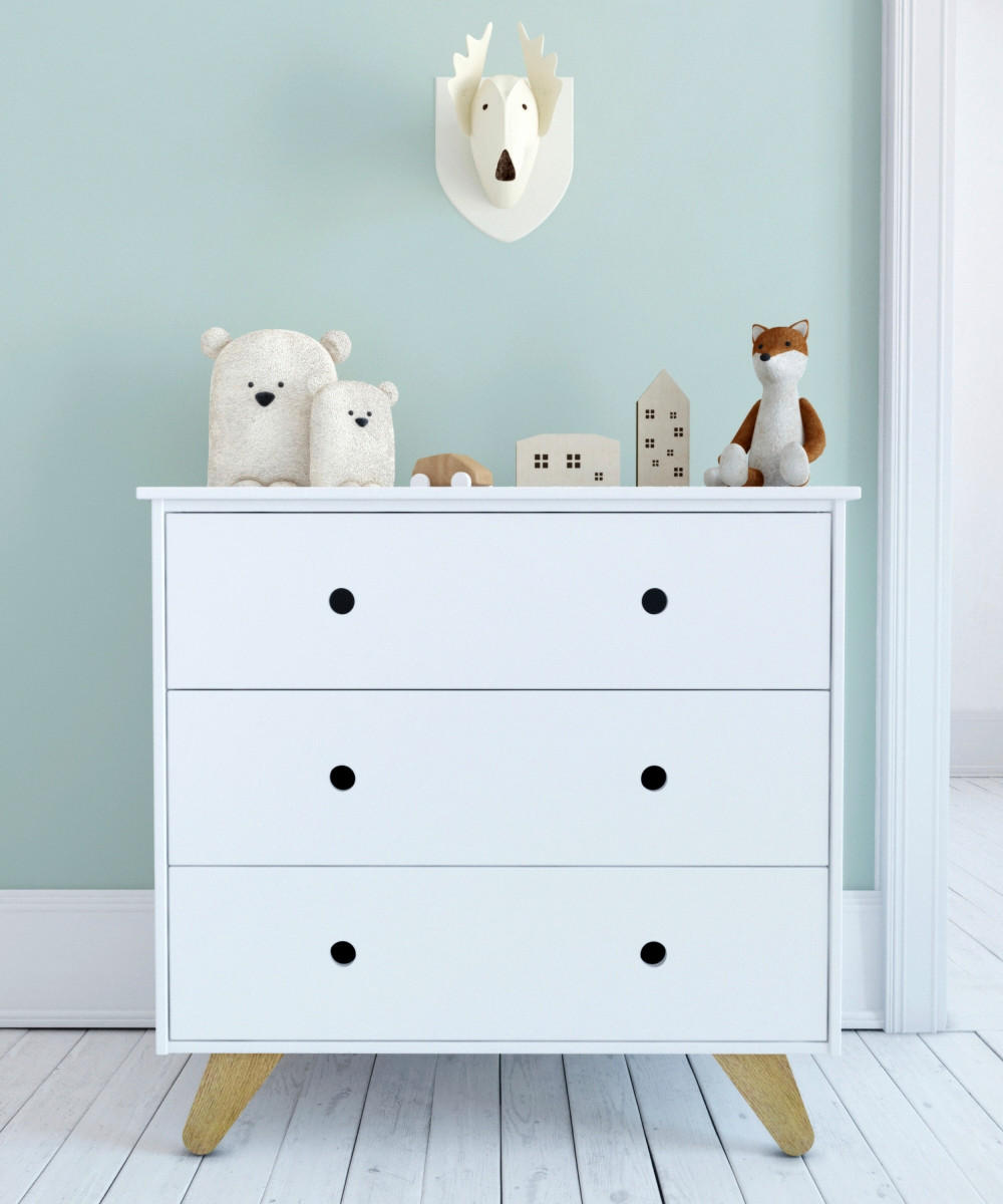 KOMMODE  in 95/90/50 cm  - Weiß/Naturfarben, Design, Holz/Holzwerkstoff (95/90/50cm) - Livetastic