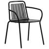 GARTENSTUHL Edelstahl Schwarz  - Schwarz, Basics, Metall (60/79/53cm) - Connubia 