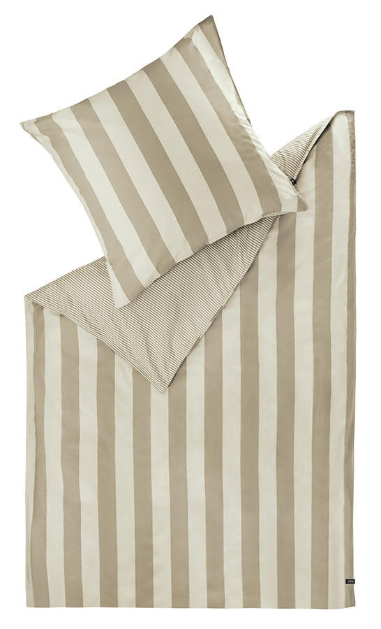 WENDEBETTWÄSCHE SW-Panel beige Perkal 135/200 cm  - Sandfarben/Beige, Design, Textil (135/200cm) - Schöner Wohnen