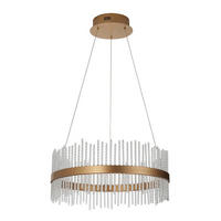 PENDELLEUCHTE 51/45-163 cm  - Goldfarben, KONVENTIONELL, Metall (51/45-163cm) - ENDON