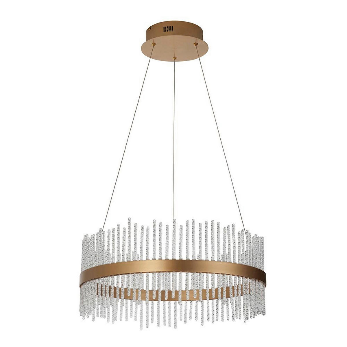 PENDELLEUCHTE 51/45-163 cm  - Goldfarben, KONVENTIONELL, Metall (51/45-163cm) - ENDON