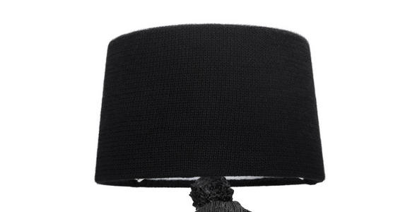 TISCHLEUCHTE 33/30/53 cm - Schwarz, LIFESTYLE, Kunststoff/Textil (33/30/53cm) - Novel