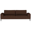 SCHLAFSOFA in Cord Dunkelbraun  - Dunkelbraun/Schwarz, Design, Textil/Metall (250/89/105cm) - Welnova