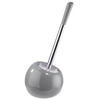 WC-BÜRSTENGARNITUR in Metall, Kunststoff  Kunststoff   - Grau, Basics, Keramik/Kunststoff (15.5/37cm) - Sadena