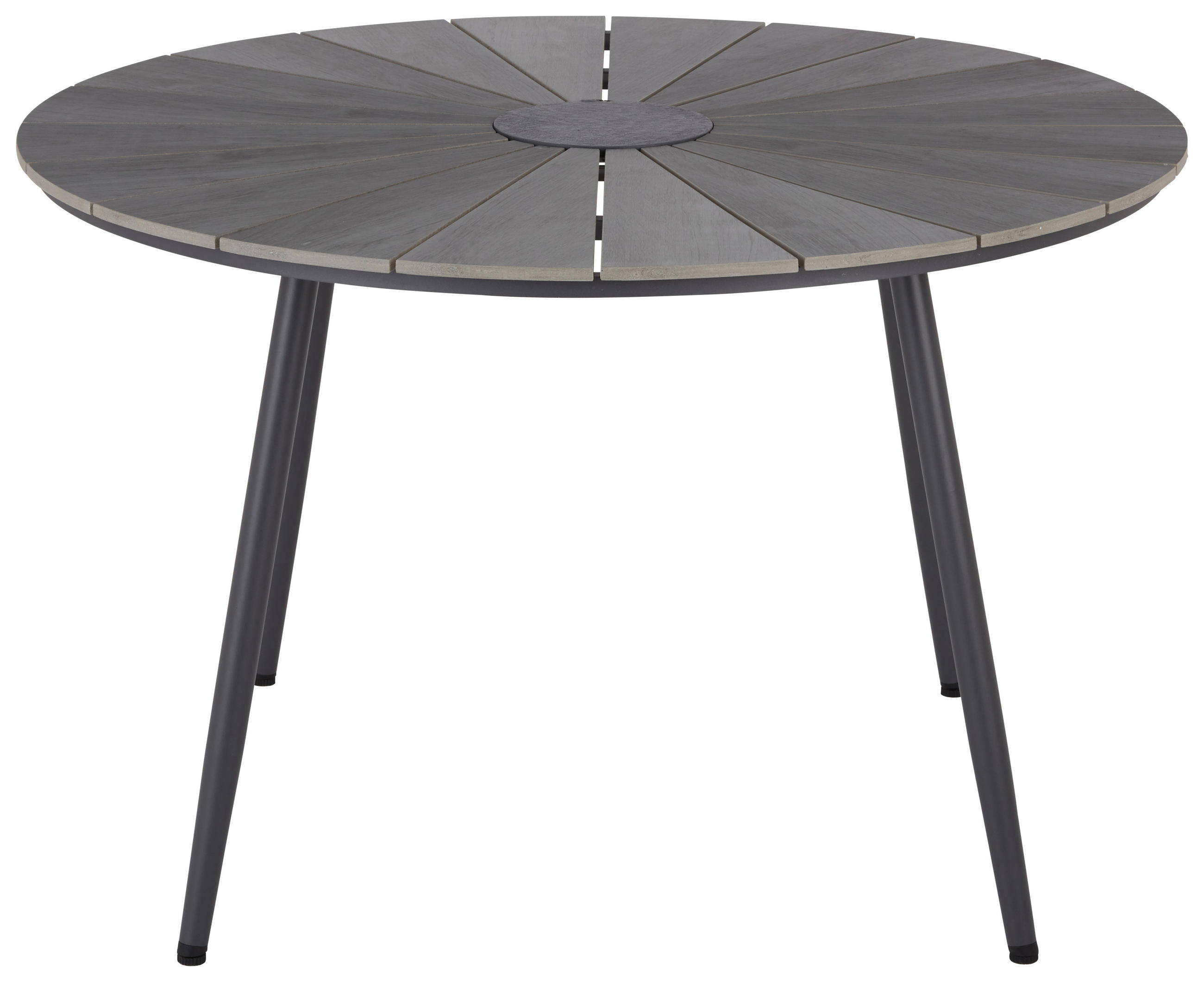 ZÁHRADNÝ STÔL, kov, plast, 120/120/74 cm - svetlosivá/antracitová, Modern, kov/plast (120/120/74cm) - Ambia Garden