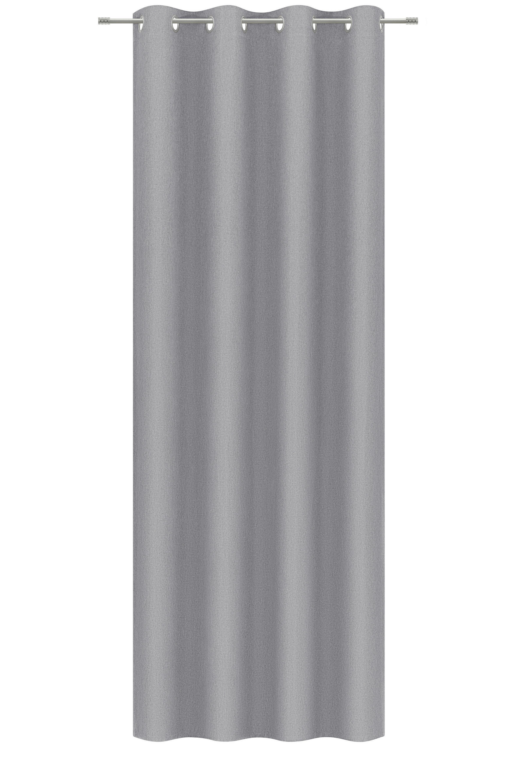 ÖSENSCHAL MINOS blickdicht 130/245 cm   - Anthrazit, Basics, Textil (130/245cm) - Esposa
