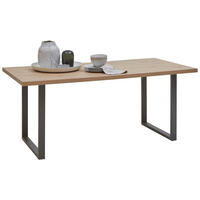 ESSTISCH rechteckig Eiche Artisan  - Eiche Artisan/Grau, Design, Holzwerkstoff/Metall (180/90/74cm) - Hom`in