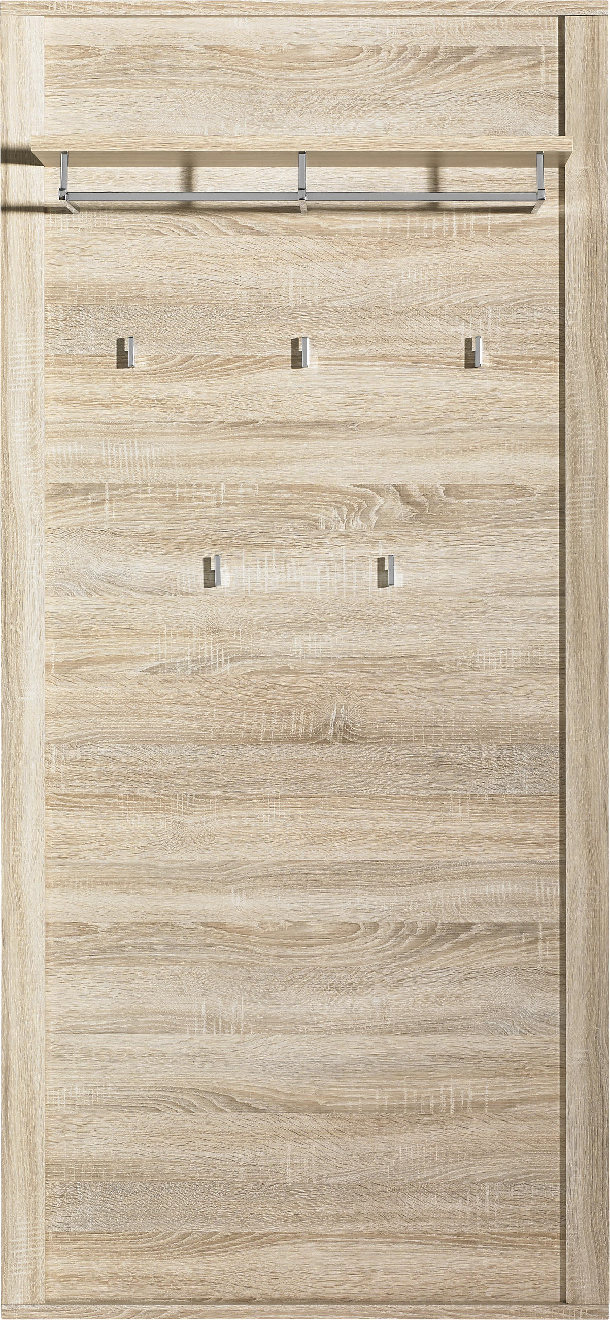 GARDEROBENPANEEL  in 90/196/27 cm  - Eichefarben, Basics, Holzwerkstoff (90/196/27cm) - MID.YOU