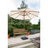 SONNENSCHIRM 300 cm Naturfarben - Naturfarben/Braun, LIFESTYLE, Leder/Holz (300cm) - ZEBRA SÜD