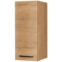 KÜCHENOBERSCHRANK 30/72/35 cm  in Eichefarben  - Eichefarben/Schwarz, MODERN, Holzwerkstoff/Metall (30/72/35cm) - Nobilia