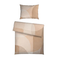 BETTWÄSCHE TANJA Satin 140/200 cm  - Beige, Design, Textil (140/200cm) - Novel