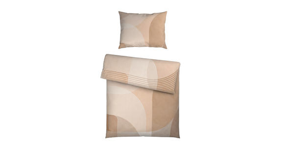 BETTWÄSCHE TANJA Satin 140/200 cm  - Beige, Design, Textil (140/200cm) - Novel