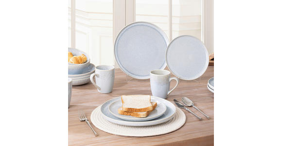 KOMBISERVICE GLOSSY 20-teilig  - Blau, Trend, Keramik - Novel