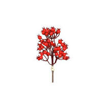 KUNSTPFLANZE - Rot/Braun, LIFESTYLE (23cm)