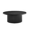 COUCHTISCH furniert 85/85/33 cm rund Schwarz  - Schwarz, MODERN, Holzwerkstoff (85/85/33cm) - Livetastic
