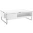 COUCHTISCH in Metall, Glas, Holzwerkstoff 110/60/35 cm - Alufarben/Weiß, Design, Glas/Holzwerkstoff (110/60/35cm) - Carryhome COUCHTISCH in Metall, Glas, Holzwerkstoff 110/60/35 cm - Alufarben/Weiß, Design, Glas/Holzwerkstoff (110/60/35cm) - Carryhome