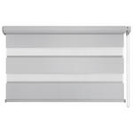 DOPPELROLLO 120/160 cm  - Weiß/Grau, Basics, Textil (120/160cm) - Homeware