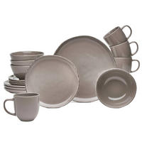 KOMBISERVICE Hellbraun Urban 16-teilig 4 Personen  - Hellbraun, Basics, Keramik - Van Well