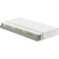 TASCHENFEDERKERNMATRATZE 100/200 cm Höhe ca. 23 cm  - Weiß, KONVENTIONELL, Textil (100/200cm) - Sleeptex