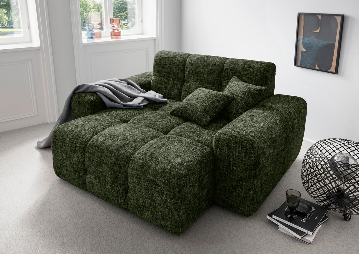 XXL-SESSEL - Waldgrün, MODERN, Kunststoff/Textil (181/87/155cm) - Livetastic