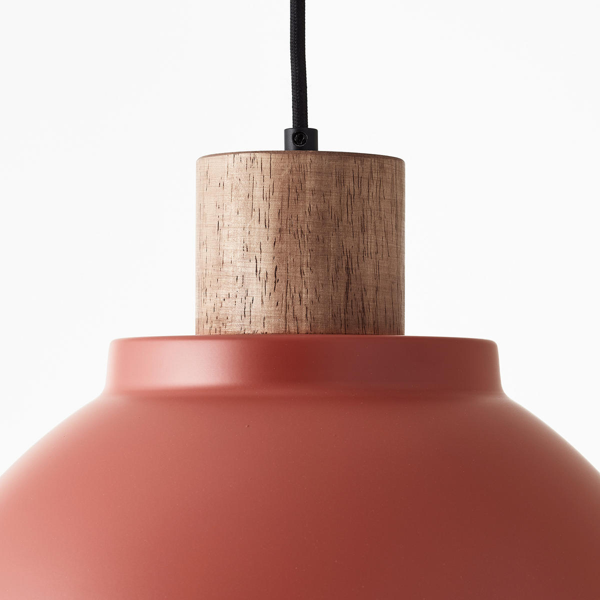 HÄNGELEUCHTE 38/120 cm    - Rot, Basics, Holz/Metall (38/120cm) - Brilliant