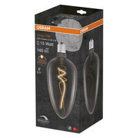 LED-LEUCHTMITTEL   E27 4 W  - Hellgrau, Basics, Glas (12,5/28,3cm) - Osram