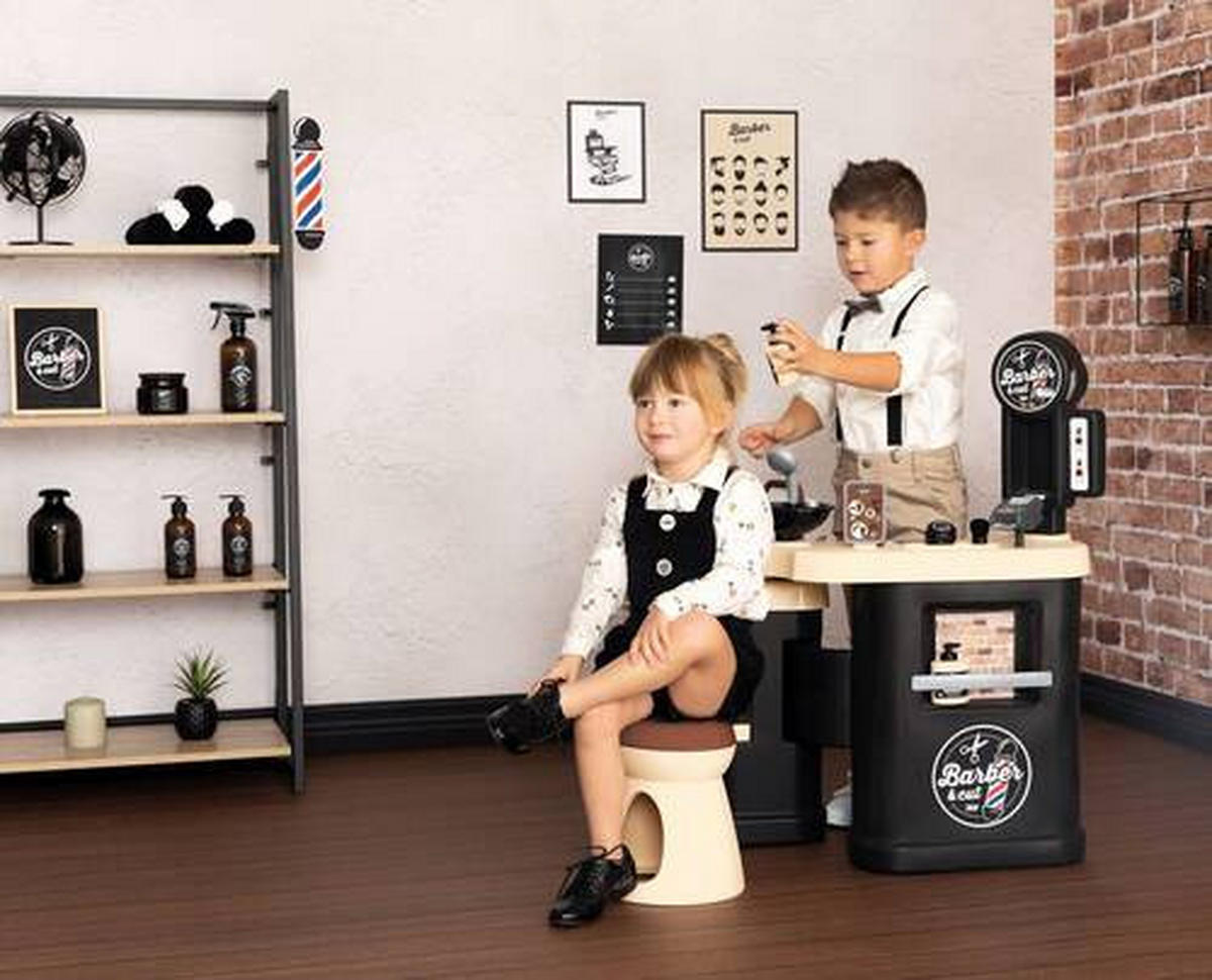 DJEČJI SET ZA OBLIKOVANJE KOS  Smoby Barber&Cut  - višebojno, Basics, plastika (26/54,90/68,90cm) - Simba