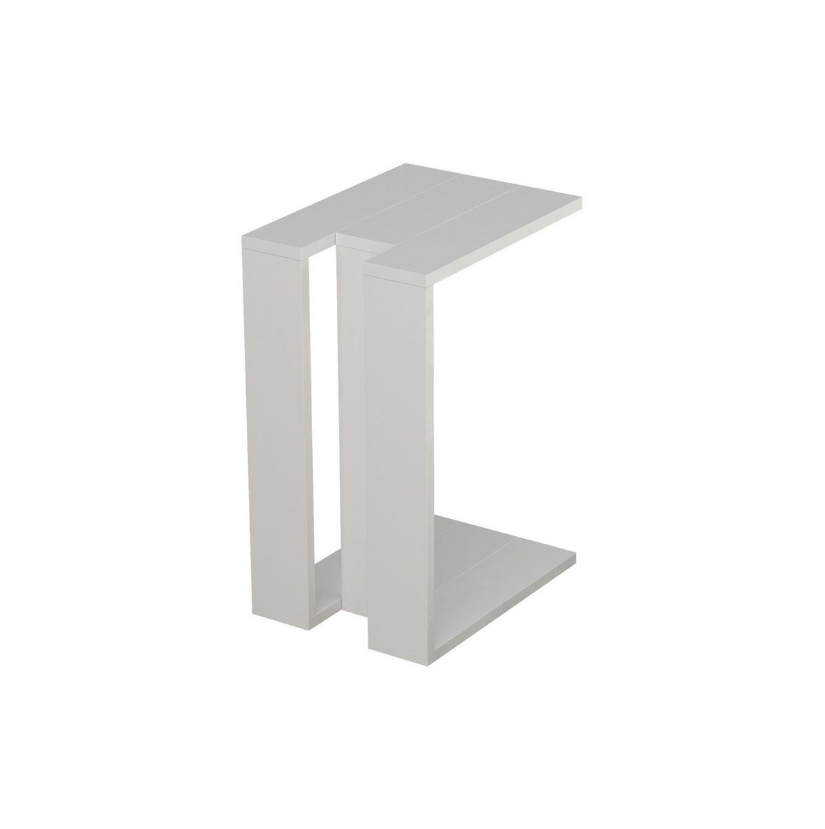 BEISTELLTISCH in Holzwerkstoff 30/40/57 cm  - Weiss, Design, Holzwerkstoff (30/40/57cm) - Livetastic