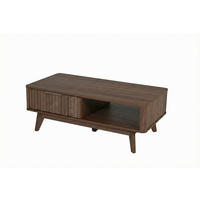 COUCHTISCH in Holzwerkstoff 110/55/44 cm  - Silberfarben/Walnussfarben, MODERN, Holzwerkstoff/Metall (110/55/44cm) - MID.YOU