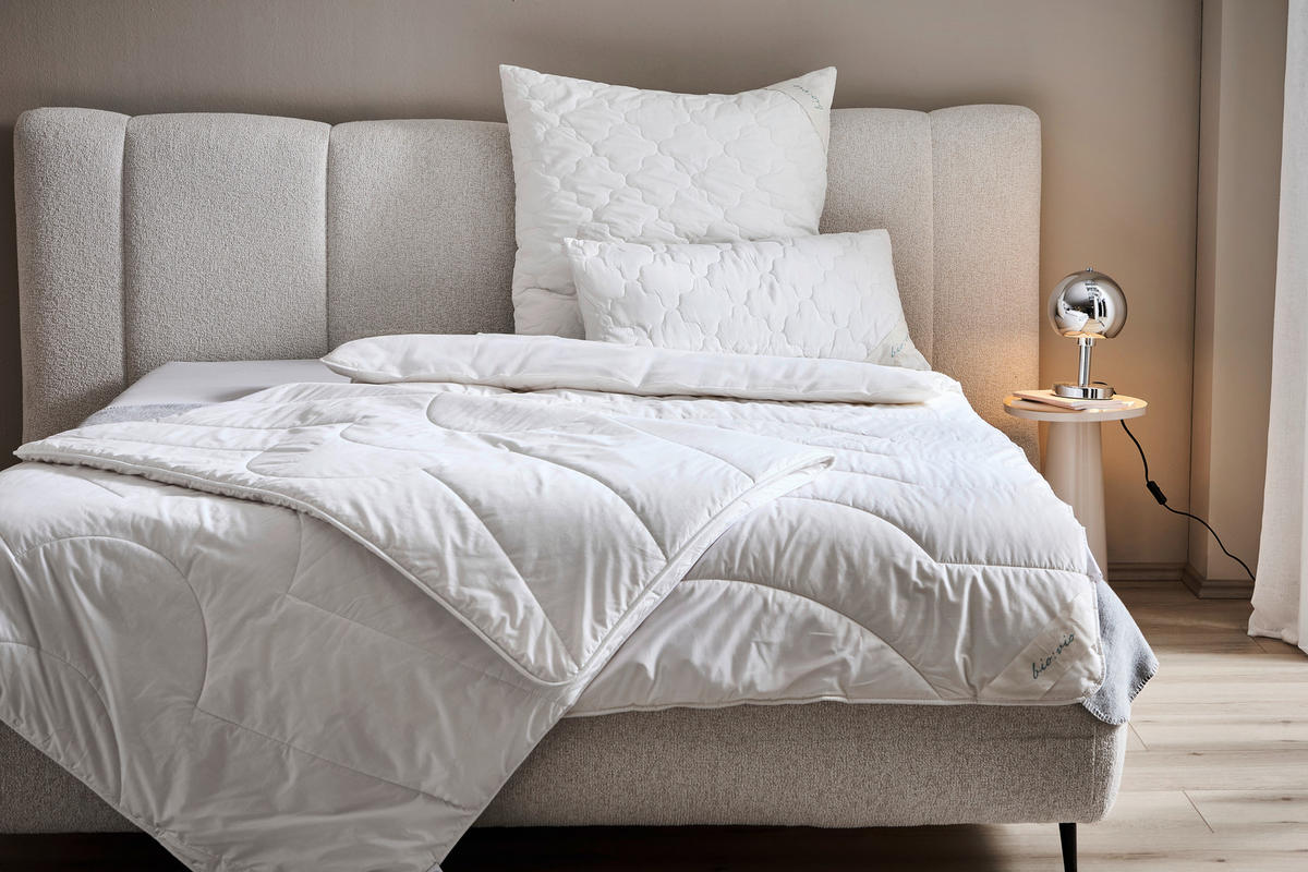 GANZJAHRESDECKE  GOTS  155/220 cm   - Weiß, Textil (155/220cm) - Bio:Vio