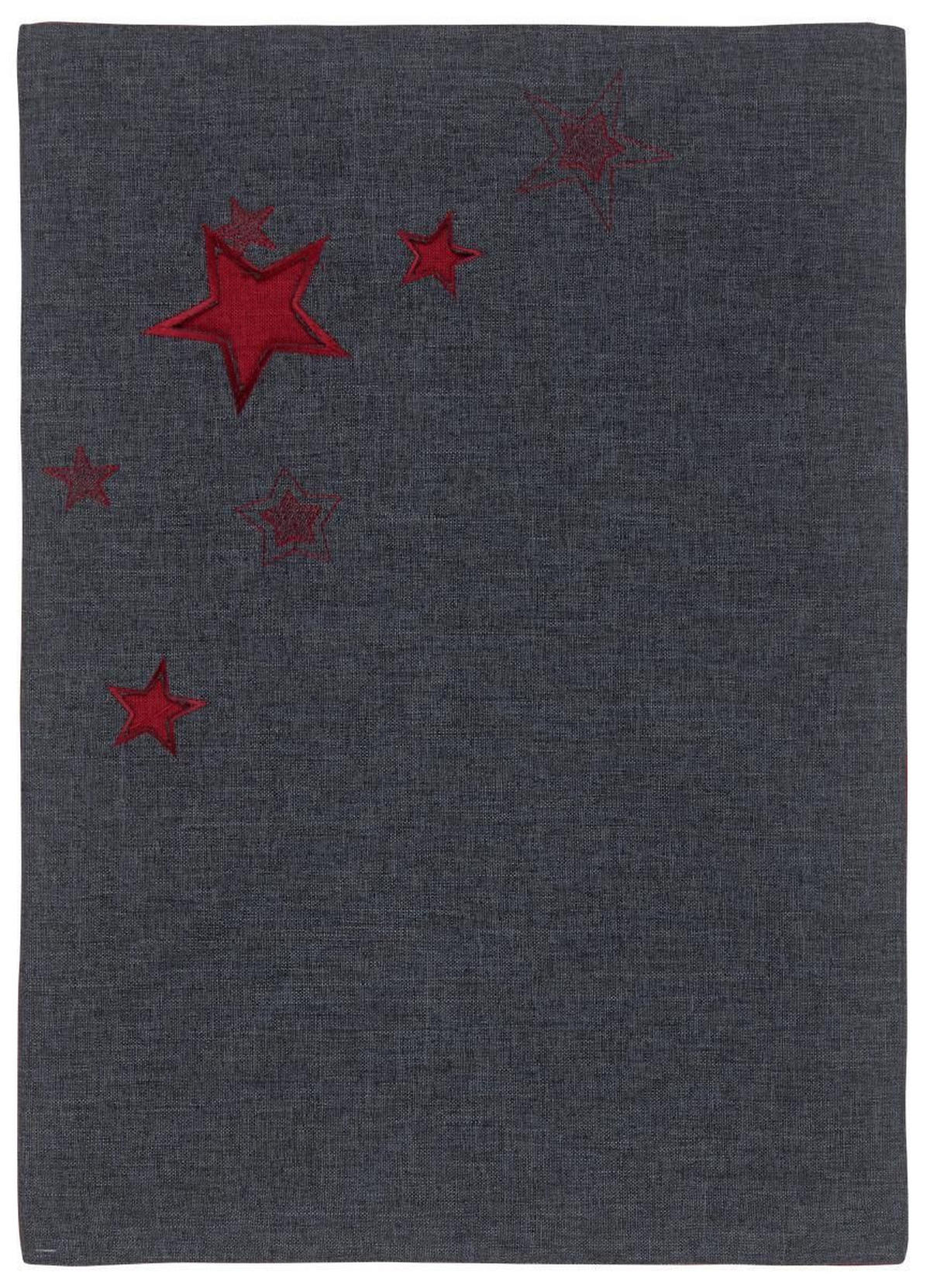PRESTIERANIE, polyester, 35/50 cm - sivá/červená, Lifestyle, textil (35/50cm) - X-Mas
