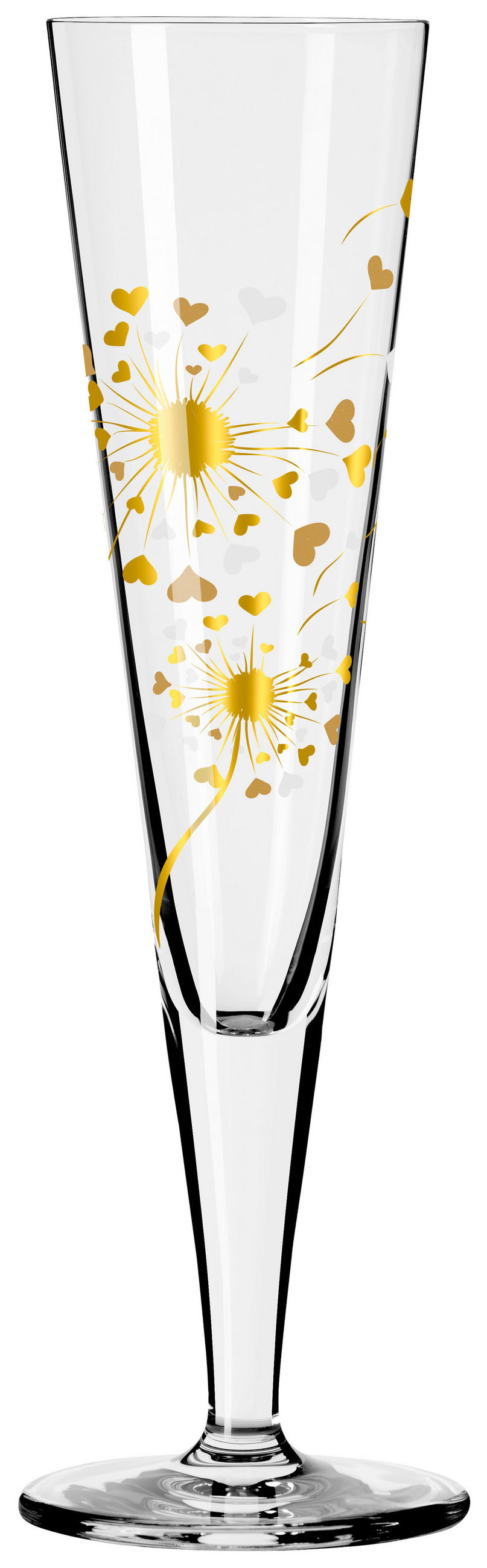 CHAMPAGNERGLAS 205 ml 2-teilig  - Platinfarben/Goldfarben, LIFESTYLE, Glas (7,2/24/7,2cm) - Ritzenhoff